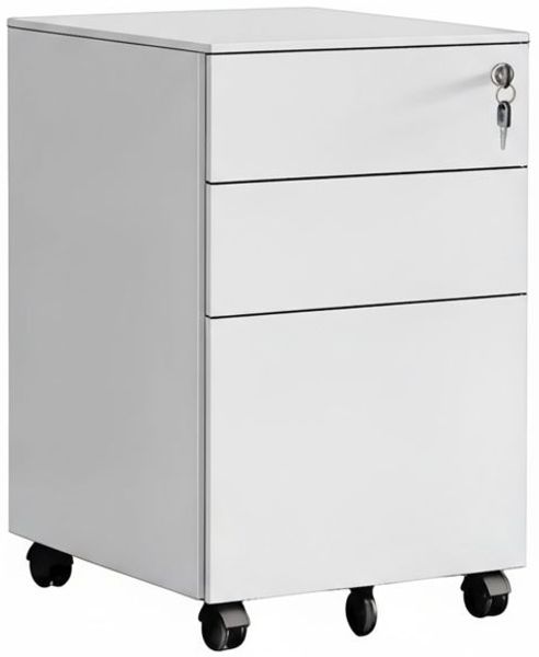 Relaxdays Abschließbarer Rollcontainer aus Metall