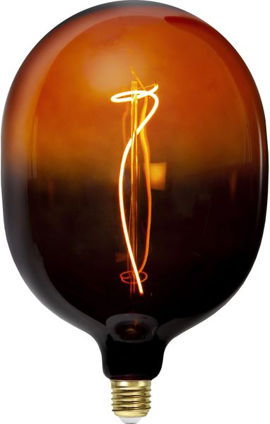 Star DecoLED 'Colour Mix', E27, 1700K, B,Rauchglas gelb