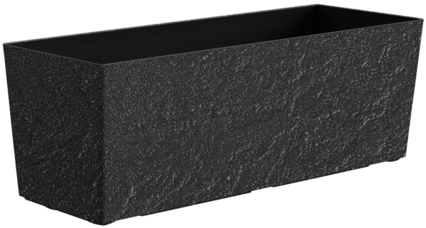 Dehner Blumenkasten Pflanzkasten Stone, Naturstein-Optik, verschiedene Größen, Kunststoff, mit integriertem Hydro-Power-Selbstbewässerungssystem