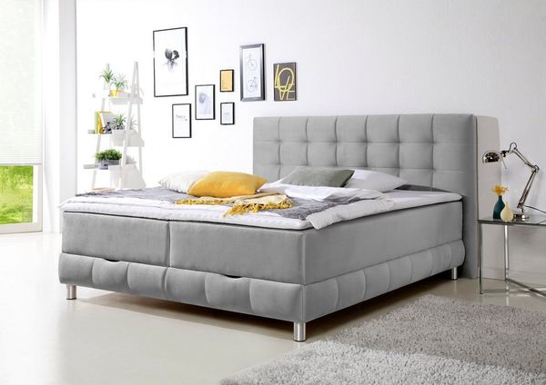 INOSIGN Boxbett Vaasa, inkl. Bettkasten & Topper, XXL-Ausführung, Überlänge 220 cm