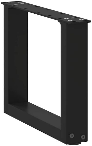 vidaXL Couchtischbeine U-Form 2 Stk. Schwarz 30x(30-31) cm Stahl 4013128 Bild 4