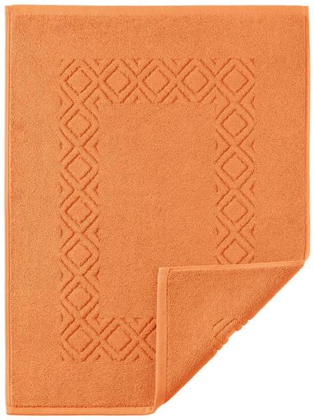 Denver Badvorlage Badteppich 50x70cm orange 1200g/m² 100% Baumwolle