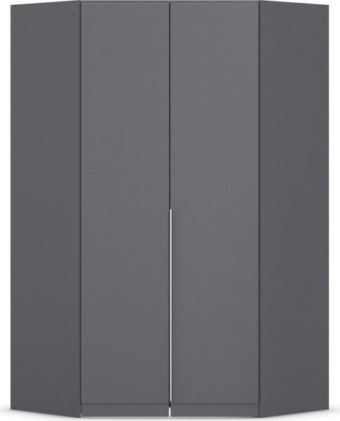 OTTO home Eckkleiderschrank Kleiderschrank Schrank Ankleidezimmer Schlafzimmer Garderobe AGORDO (in zwei Griff-Farben, Breite/Tiefe 117x117 cm, Höhen 210/229 cm) voll ausgestattet mit großzügigem Stauraum, 2 Höhen MADE IN GERMANY