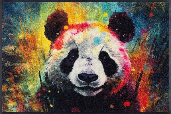 wash+dry by Kleen-Tex Fußmatte Pandy McPanda, rechteckig, Höhe: 7 mm