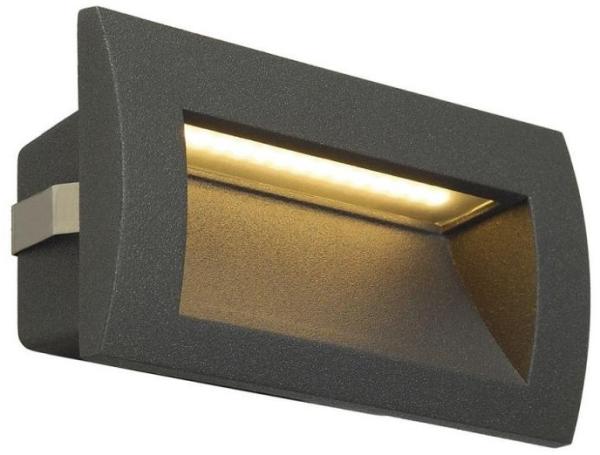 SLV No. 233625 DOWNUNDER OUT LED M Wandeinbauleuchte anthrazit IP55