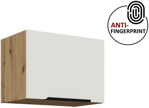 Küchen Hängeschrank 50 cm ARIA Weiss ultra matt + Eiche Artisan matt, hochwertige Fronten mit Anti Fingerprint Beschichtung Küchenzeile Küchenblock Bild 6