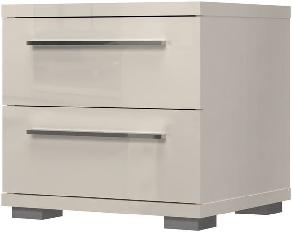 OTTO home Nachtkommode Piano, Nachttisch aus FSC-zertifiziertem Holzwerkstoff, Made in Europe (45/40/43 oder 61cm (B/T/H), ideal passend zum Boxspringbett), UV lackiert, hochglänzend, Soft-Close Funktion, 2 oder 3 Schubladen