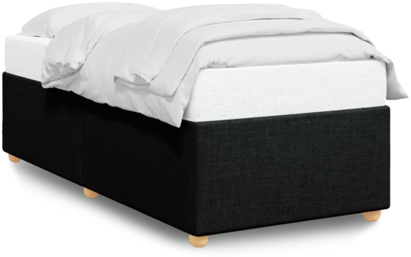 vidaXL Bettgestell ohne Matratze Schwarz 100x200 cm Stoff 3284710