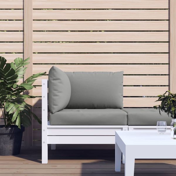 vidaXL Palettenkissen 3-tlg. Grau Oxford-Gewebe 315065