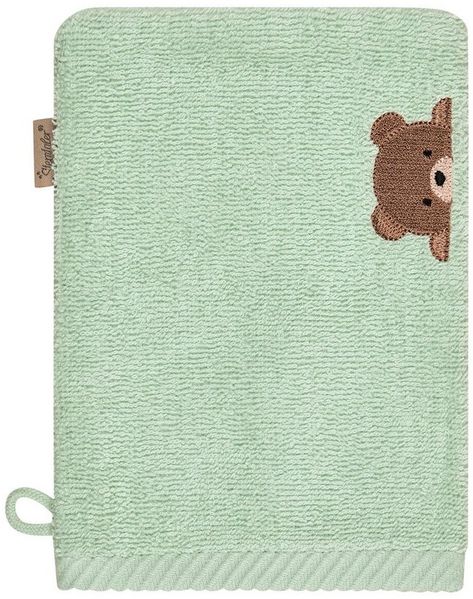 Sterntaler Waschlappen Doppelpack Bär Bo, 2er Pack Baby-Waschlappen, saugfähige Baumwolle, schöne Webkanten, süße Stickerei, weich und pflegeleicht, 21×15×0,5 cm, bunt