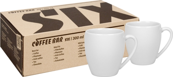 KÖNITZ 2er Set Coffee Bar SIX Kaffeebecher 300 ml im Geschenkkarton