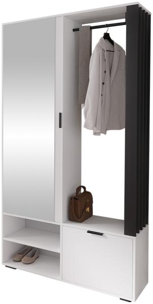 Garderobe-Set 'Raldento' Schwarz/Weiß