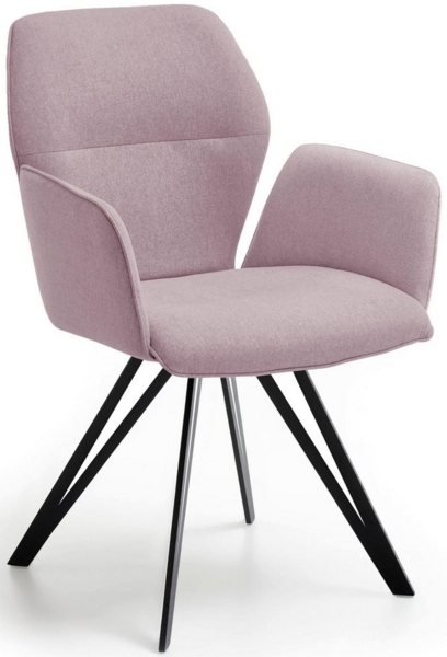 NIEHOFF SITZMÖBEL Armlehnstuhl Merlot 1132-04, Gestell aus schwarzem Eisen, 2er Set