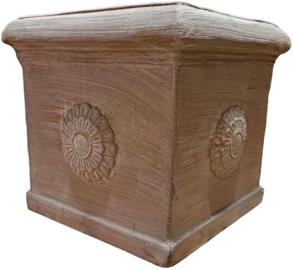 Pflanztopf Übertopf Blumentopf Eckig Terrakotta Cubo Rosone 30