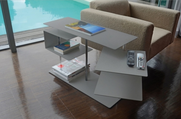 Beistelltisch X-Centric Table 2 : Silber