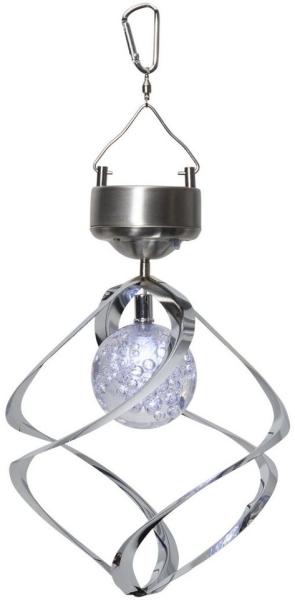 Best Season LED-Solar-Windspiel, Wind Mill, silber