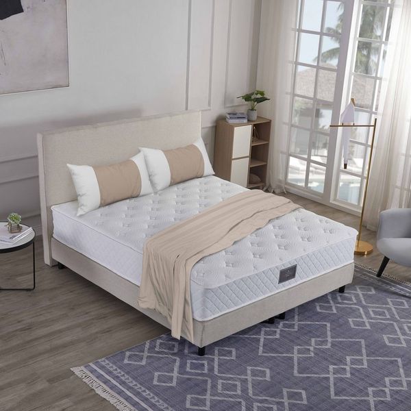 V6 Boxspringbett Modell 208-25 mit Taschenfederkernmatratze 25 cm Hoch