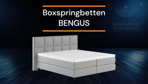 Boxspringbett 'Oslo' Grau 140x200 cm H3 Bild 2