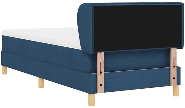 vidaXL Boxspringbett mit Matratze mit Kopfteil Blau 90 x 200 cm Stoff 3340135 Bild 8