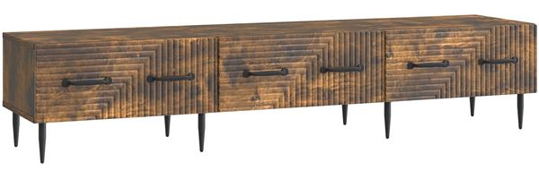 vidaXL TV-Schränk Geräucherte Eiche 147 x 34,5 x 30 cm Holzwerkstoff 894940