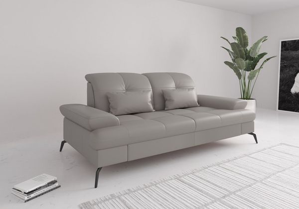 sit&more 3-Sitzer Amica, inkl. Sitztiefenverstellung und Armteilverstellung, wahlweise mit Kopfteilverstellung und Bettfunktion