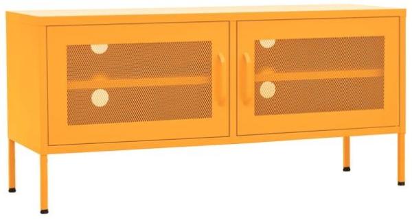 vidaXL TV-Schrank Senfgelb 105x35x50 cm Stahl 336236