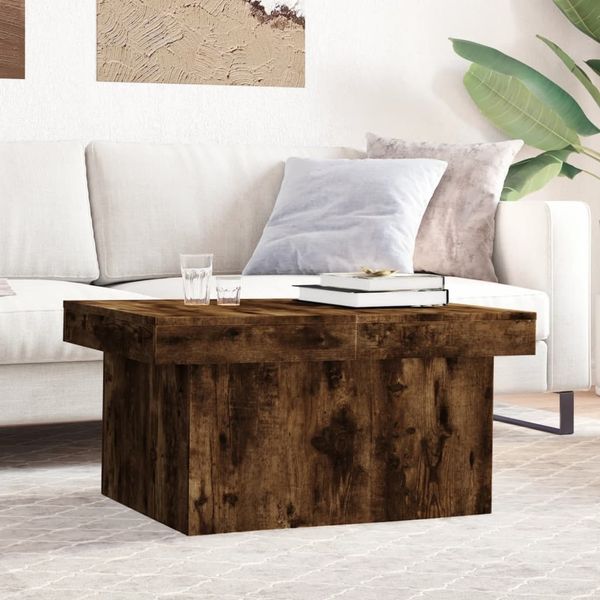 vidaXL Couchtisch Räuchereiche 100x55x40 cm Holzwerkstoff 840874
