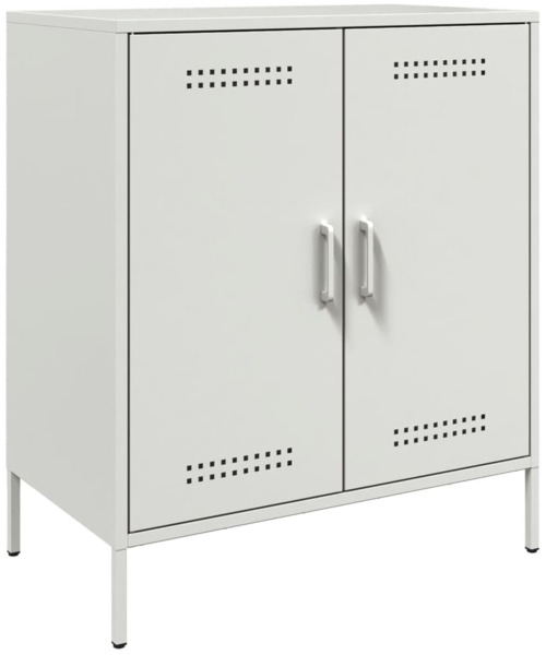 vidaXL Sideboard Weiß 68x39x79 cm Stahl 842981