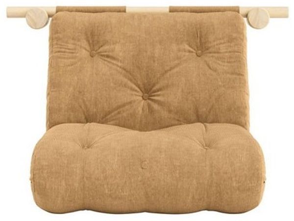 Karup Design Schlafsofa Hooked Sofa Bed / Sleeper Chair – Sitz- oder Schlafplatz, platzsparend, Futonmatratze inkl. Halterungsset aus FSC®-zertifiziertem Massivholz