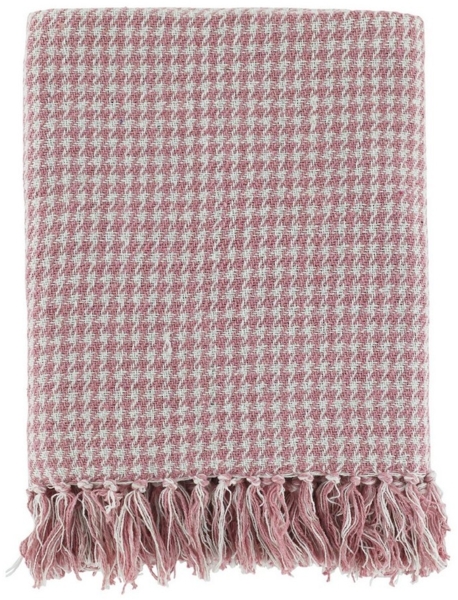 Chic Antique - Decke Plaid Kuscheldecke Muster Himbeere 155x130cm 16097407