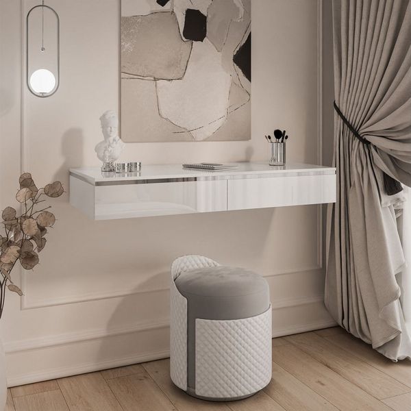 Lookway Schminktisch AURORA SILVER Hängender Kosmetiktisch mit Spiegel (1x Konsole und 1x Spiegl), Breite: 102 cm Bild 2