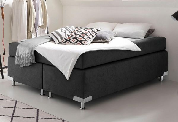 Westfalia Schlafkomfort Boxspringbett Holland, ohne Kopfteil, frei im Raum stellbar