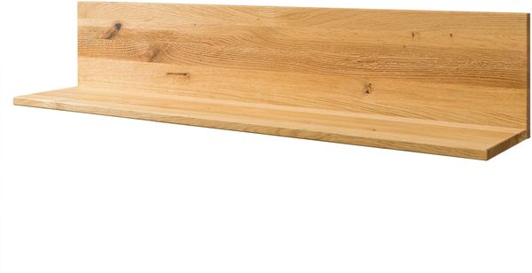 Wandregal Wildeiche 120x22x24 natur geölt KENT #112