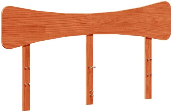 vidaXL Massivholzbett ohne Matratze Wachsbraun 150x200 cm Kiefernholz 3328231 Bild 6