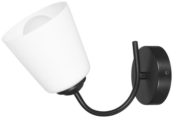 Activejet Wandleuchte AJE-ALMA 1P E27 1x40W Oberfläche Kegelförmig 1 Glühbirne(n) E27 IP20 Schwarz