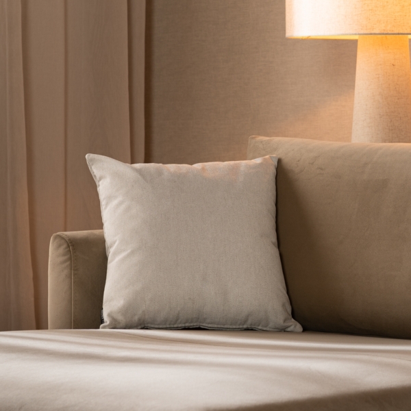 Bronx71 Stoff Kissen Myles weiß 45x45 cm