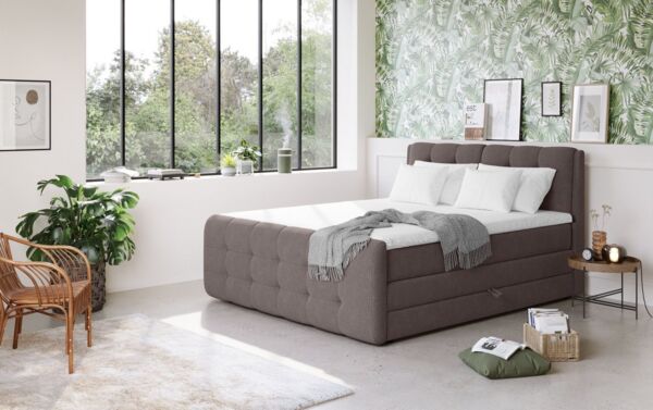 COTTA Boxspringbett Fort mit Bettkasten, inkl. Topper, erhältlich in verschiedenen Breiten (160cm, 180cm & 200cm)