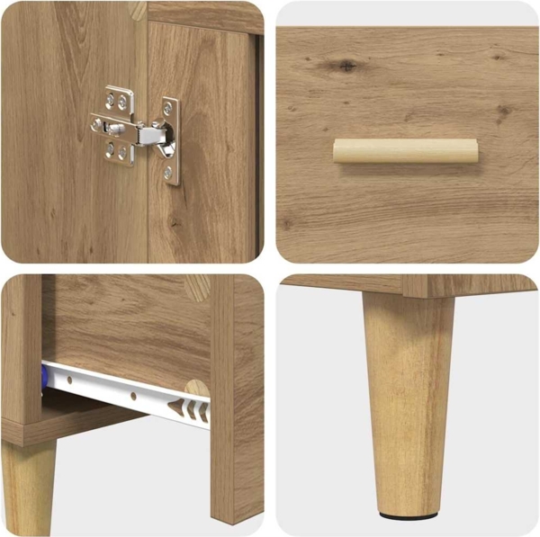 vidaXL Highboard Artisan-Eiche 70 x 31 x 115 cm Holzwerkstoff 880852 Bild 8