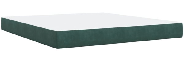 vidaXL Boxspringbett mit Matratze Dunkelgrün 180x200 cm Samt 3293293 Bild 8
