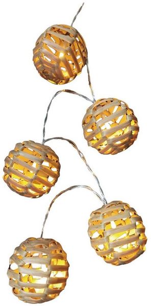 Trend Line Lichterkette TrendLine Ball-Lichterkette Kunststoff 135 cm L