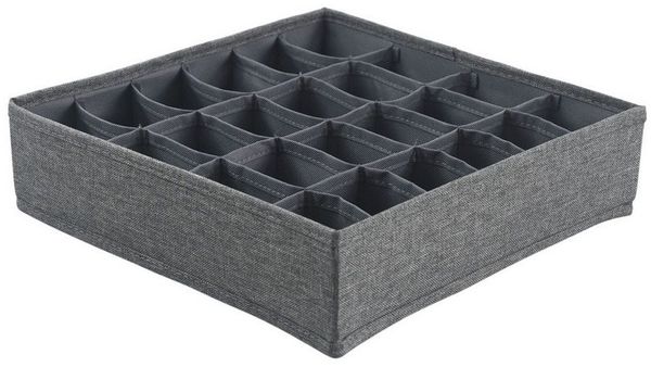hausleben Organizer Box 30x30x8 cm – 24 Fächer (1 St), Faltbarer Einsatz