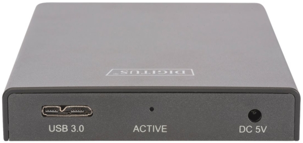 DIGITUS Externes GehÃ¤use 2,5 SATAIII USB3.0 SSD/HDD Alu sw