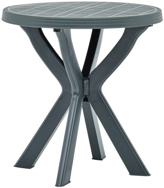 Gartentisch, Bistrotisch Grün Ø70 cm Kunststoff