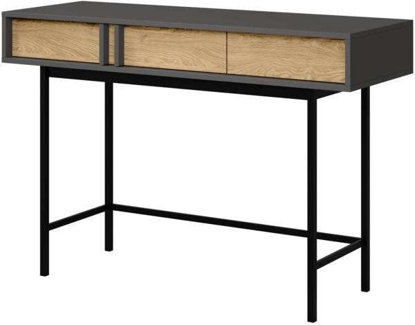 Konsolentisch Agova AL11 (Farbe: Anthrazit / Geölte Eiche)