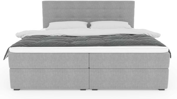 99rooms Bonvito Boxspringbett Beige Strukturstoff INARI Bonell-Federung 140x200 cm Bild 5