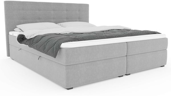 99rooms Bonvito Boxspringbett Beige Strukturstoff INARI Bonell-Federung 140x200 cm Bild 3