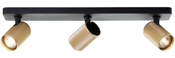 Brilliant AG Leuchten G99203-86 Marty LED Deckenstrahler 3-flammig sand schwarz gold