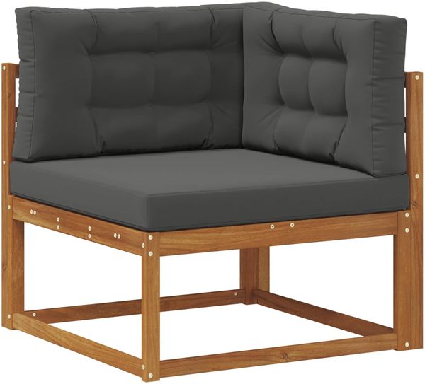 vidaXL Outdoor-Sofagarnitur mit Kissen 8 pcs Natur und Anthrazit 3368010 Bild 5