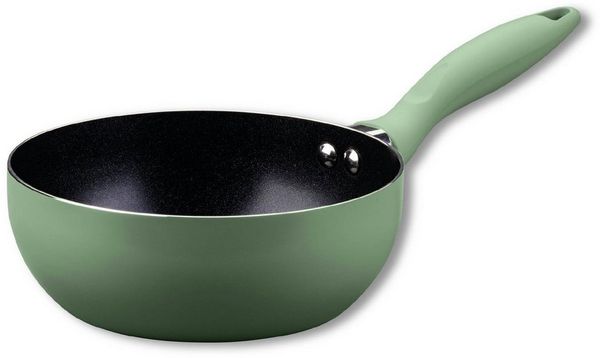 FACKELMANN Bratpfanne Mini Wokpfanne, Mini Cooking, Pfanne Ø18 cm, recyceltes Aluminium