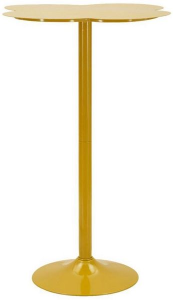 Natur24 Esstisch Clox Bartisch 60 x 60 x 103 cm Metall Gelb